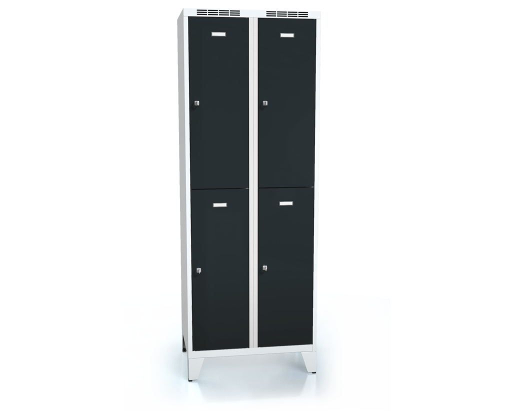  Divided cloakroom locker ALDUR 1 with feet 1920 x 700 x 500